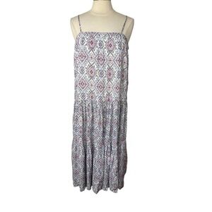 HERSY Tiered Maxi Dress‎ with Adjustable Spaghetti Straps, LARGE
